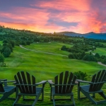 golfsunset Mountain Views in Colorado